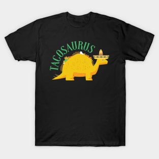 Funny Tacosaurus Taco Dinosaur T-Shirt